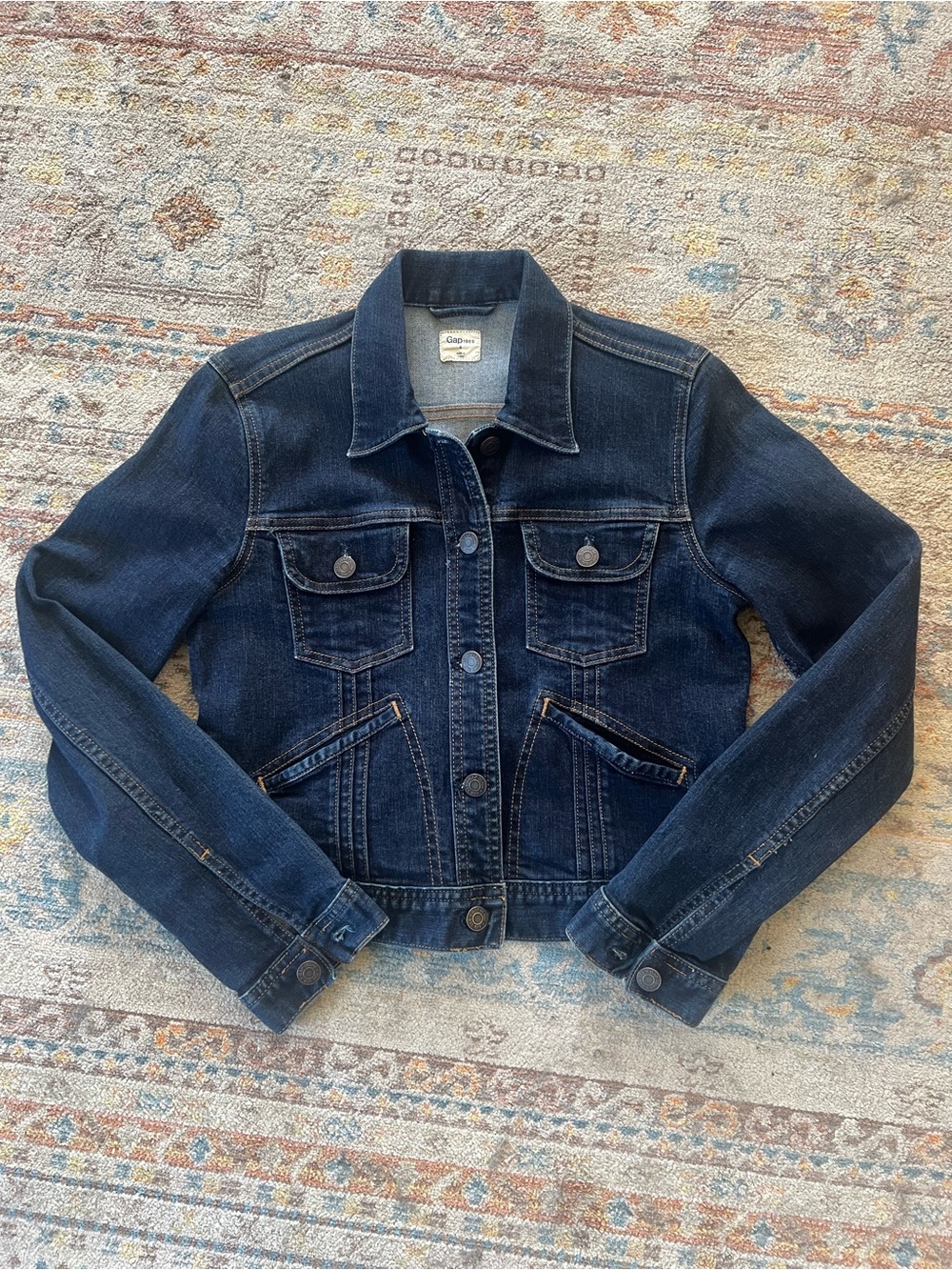 GAP 1969 Short Pleat Denim Jacket